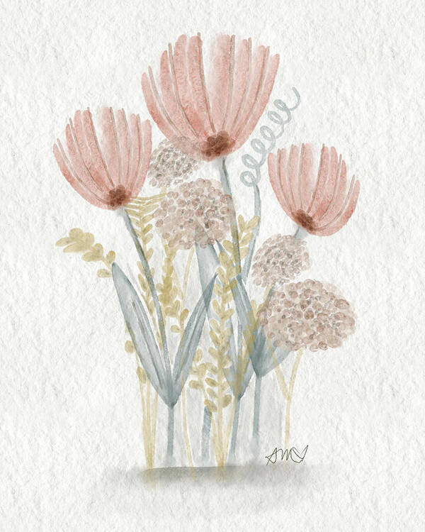 Delicate Floral Arrangement - Art Print