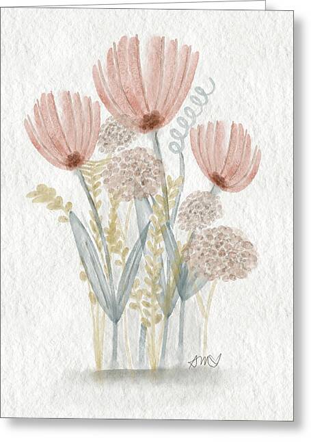 Delicate Floral Arrangement - Greeting Card