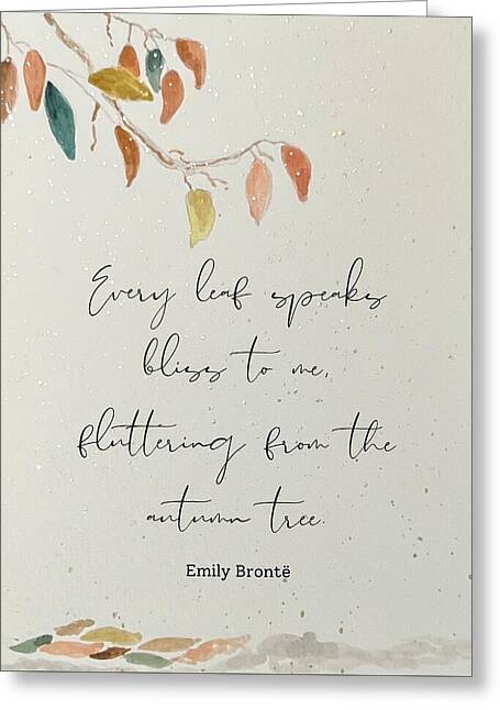 Every Leaf, Bronte - Greeting Card