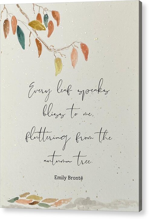 Every Leaf, Bronte - Acrylic Print