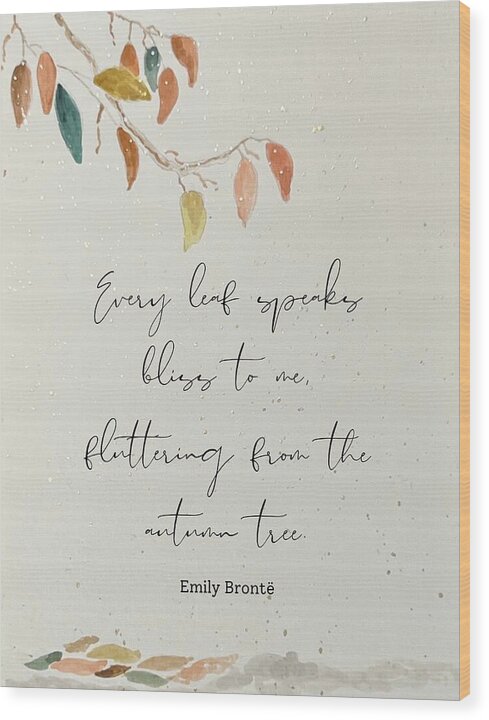 Every Leaf, Bronte - Wood Print
