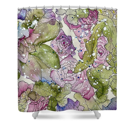 Feminine Floral - Shower Curtain