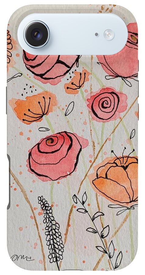 Fresh Flowers with Gold - Phone Case