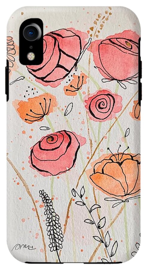 Fresh Flowers with Gold - Phone Case