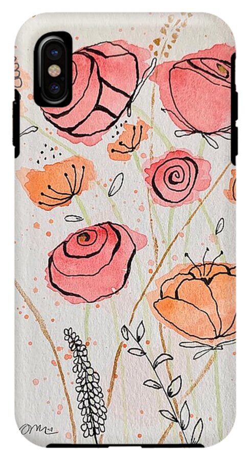 Fresh Flowers with Gold - Phone Case