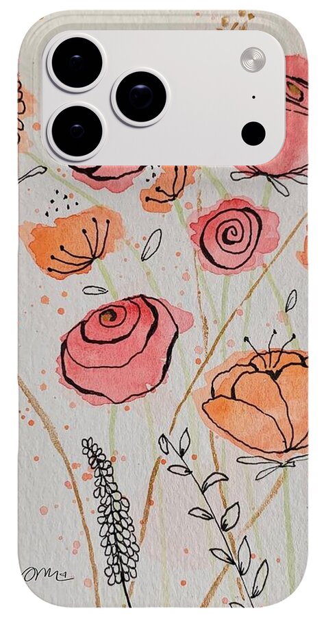 Fresh Flowers with Gold - Phone Case