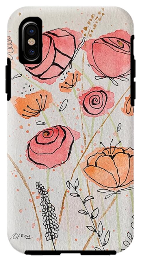 Fresh Flowers with Gold - Phone Case