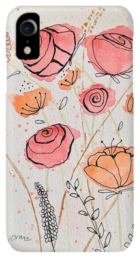 Fresh Flowers with Gold - Phone Case