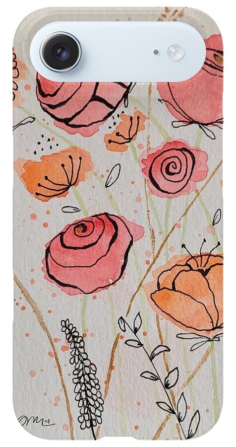 Fresh Flowers with Gold - Phone Case