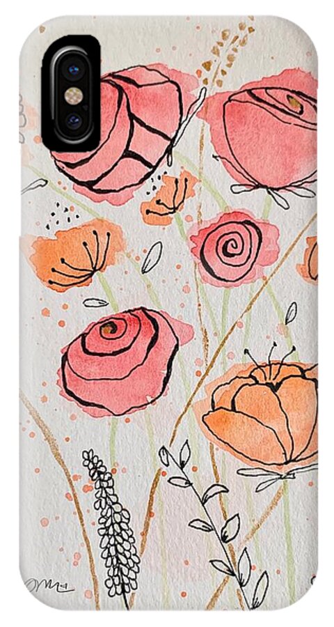 Fresh Flowers with Gold - Phone Case