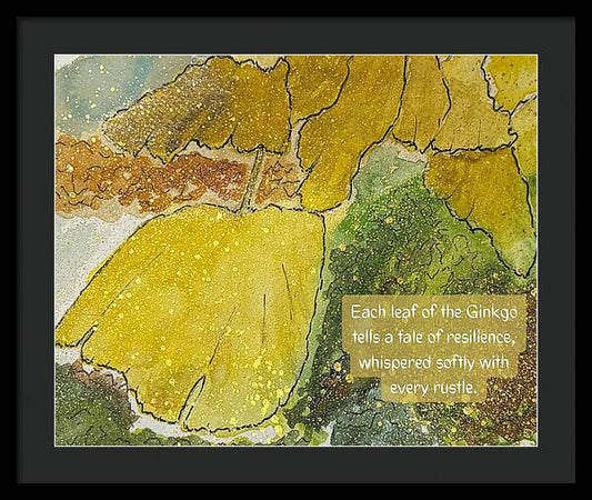 Gingko, Resilience - Framed Print
