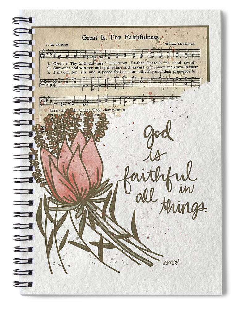 God's Faithfulness - Spiral Notebook