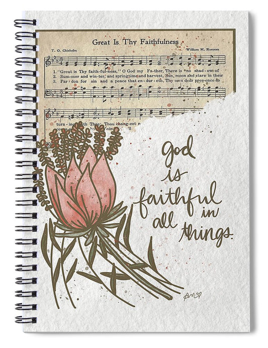 God's Faithfulness - Spiral Notebook