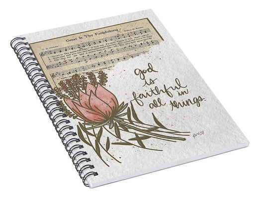 God's Faithfulness - Spiral Notebook