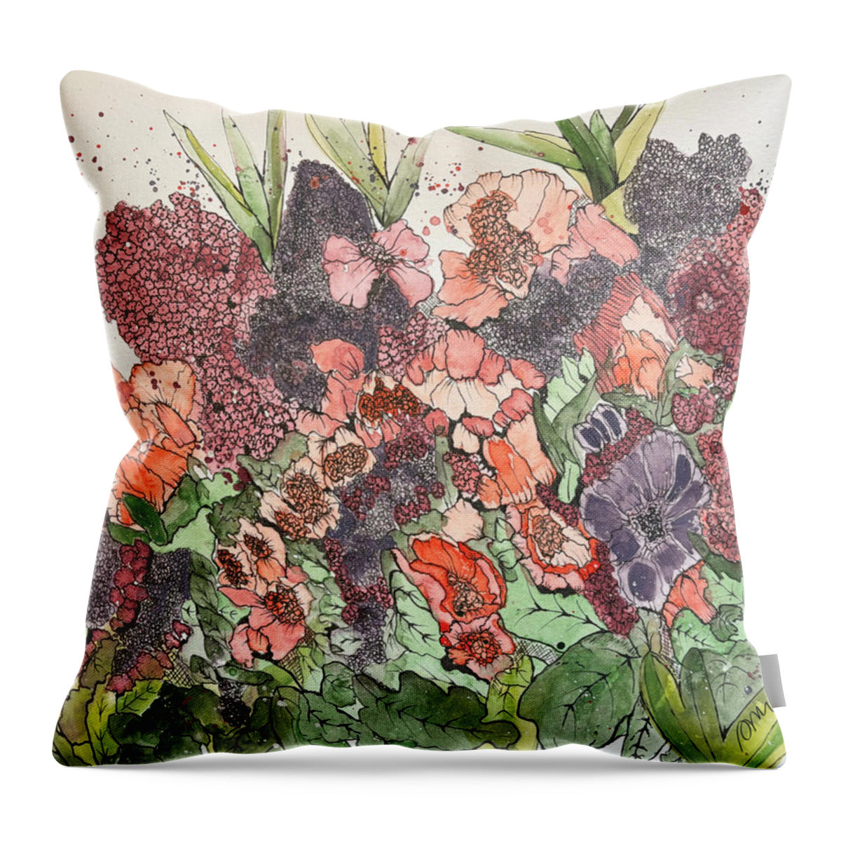 Gratitude Garden - Throw Pillow