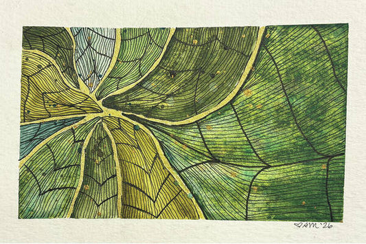 Leafy Abstract Pattern - Art Print