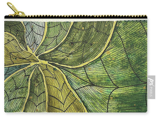 Leafy Abstract Pattern - Zip Pouch