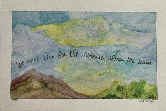Live for the sunrise - Art Print