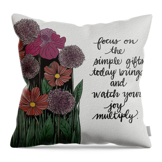 Multiply Simple Gifts - Throw Pillow