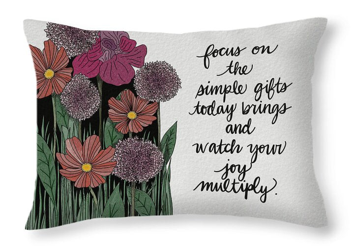Multiply Simple Gifts - Throw Pillow