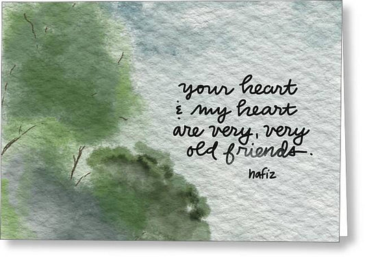 My Heart and Your Heart - Greeting Card