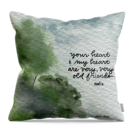 My Heart and Your Heart - Throw Pillow