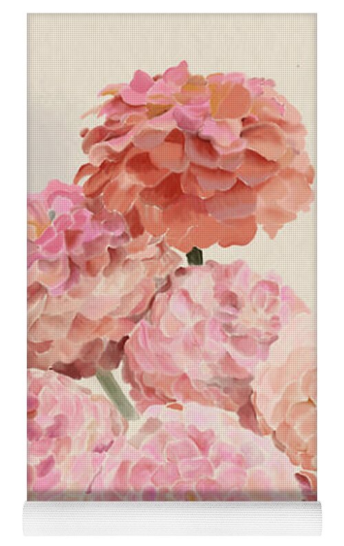 Pink Dahlias - Yoga Mat