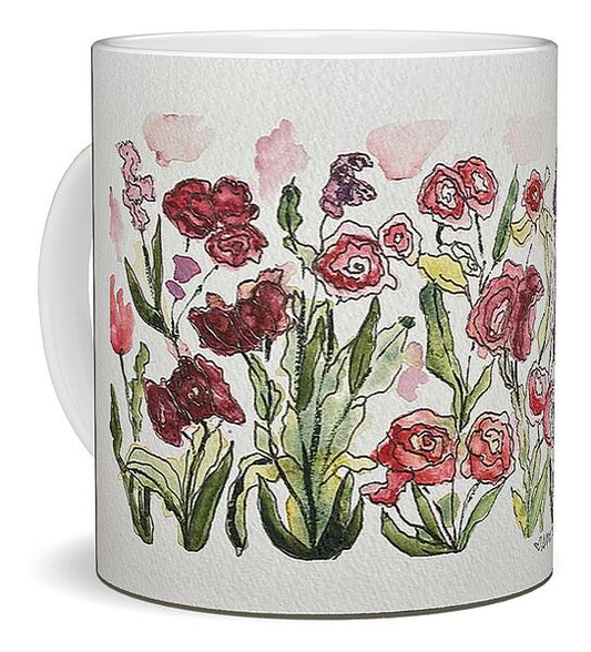 Pink Garden Watercolor - Mug