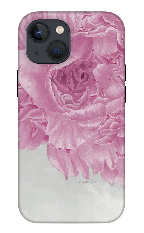 Pink Peony Close-Up - Phone Case