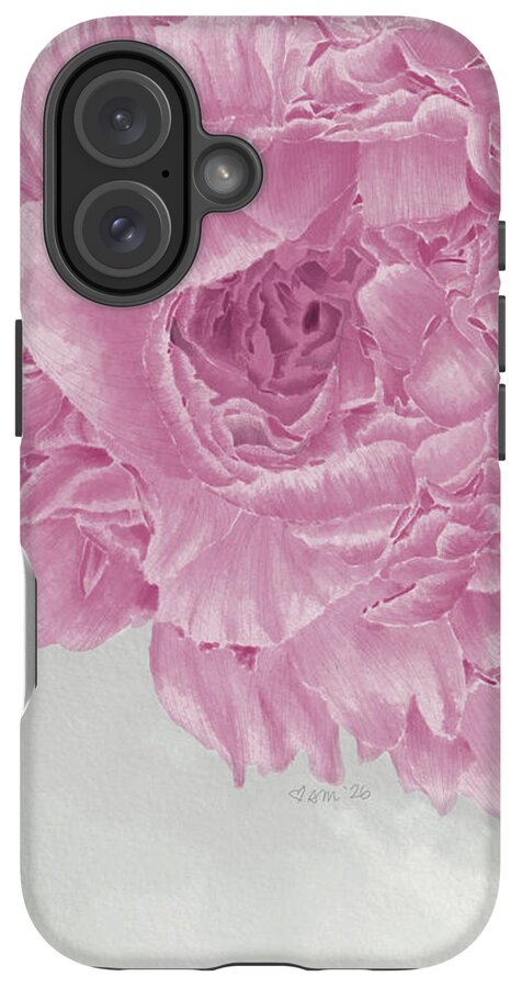 Pink Peony Close-Up - Phone Case