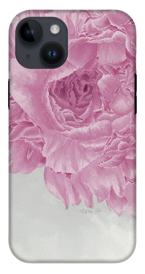 Pink Peony Close-Up - Phone Case
