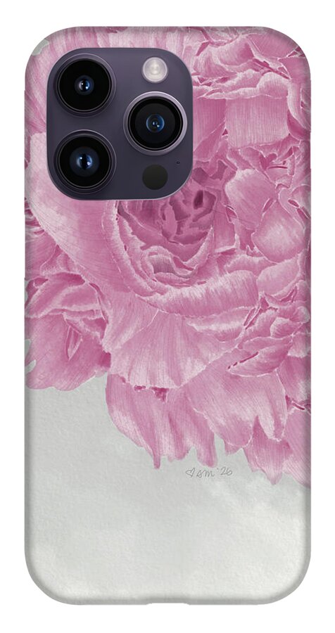 Pink Peony Close-Up - Phone Case