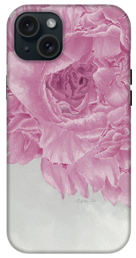 Pink Peony Close-Up - Phone Case