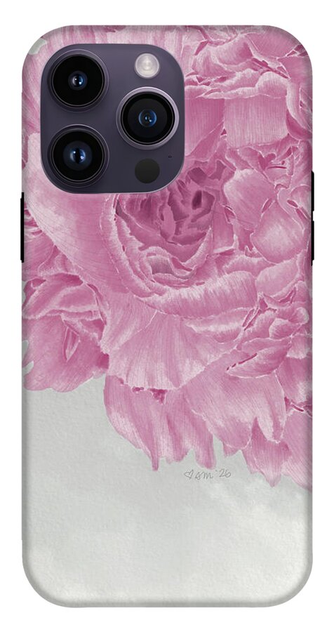 Pink Peony Close-Up - Phone Case