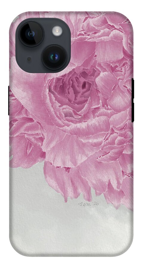 Pink Peony Close-Up - Phone Case