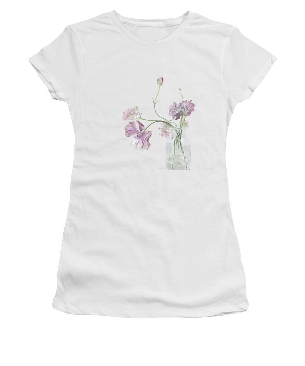 Purple Sweet Peas - Women's T-Shirt