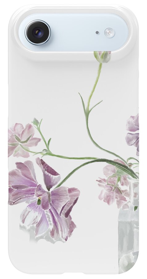 Purple Sweet Peas - Phone Case
