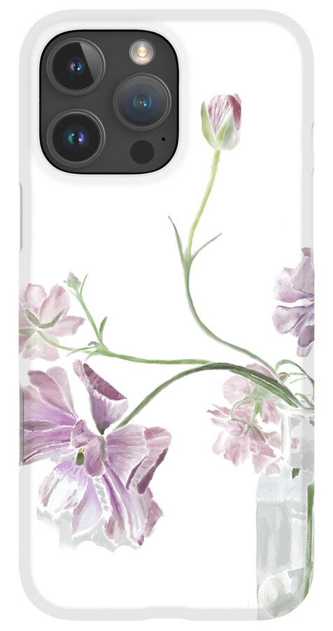 Purple Sweet Peas - Phone Case