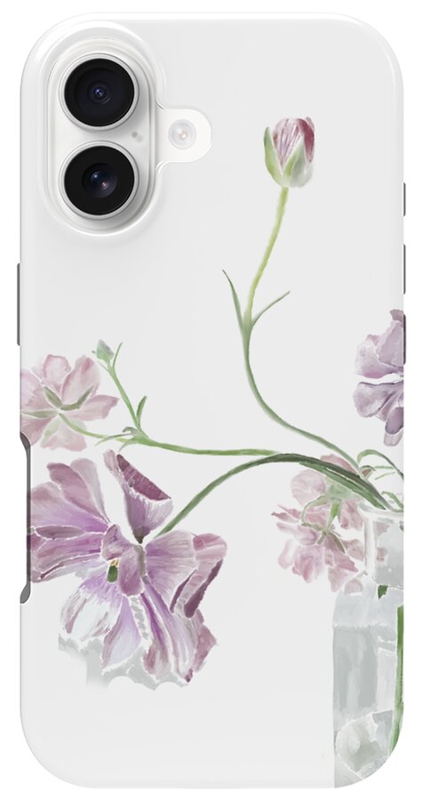 Purple Sweet Peas - Phone Case