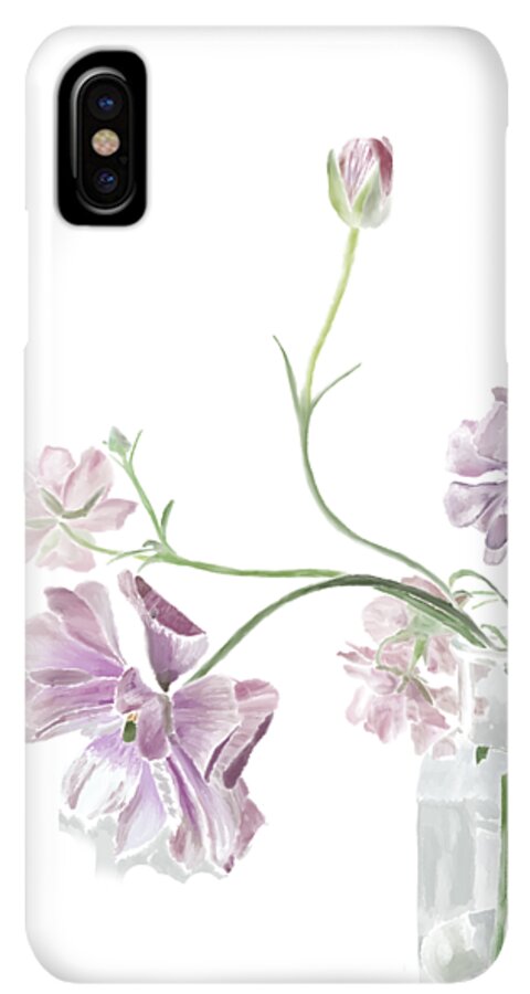 Purple Sweet Peas - Phone Case