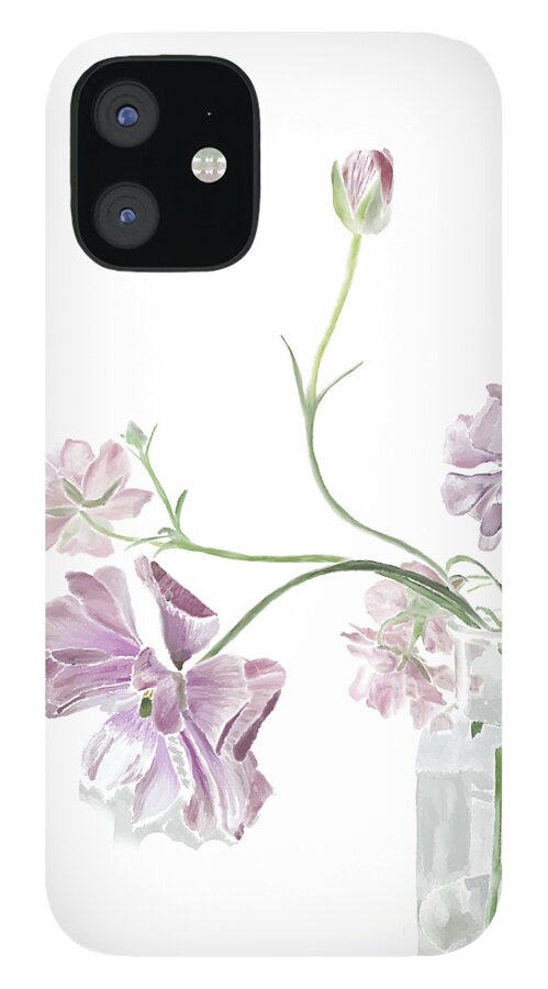 Purple Sweet Peas - Phone Case