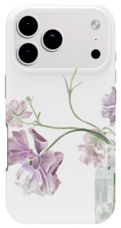 Purple Sweet Peas - Phone Case