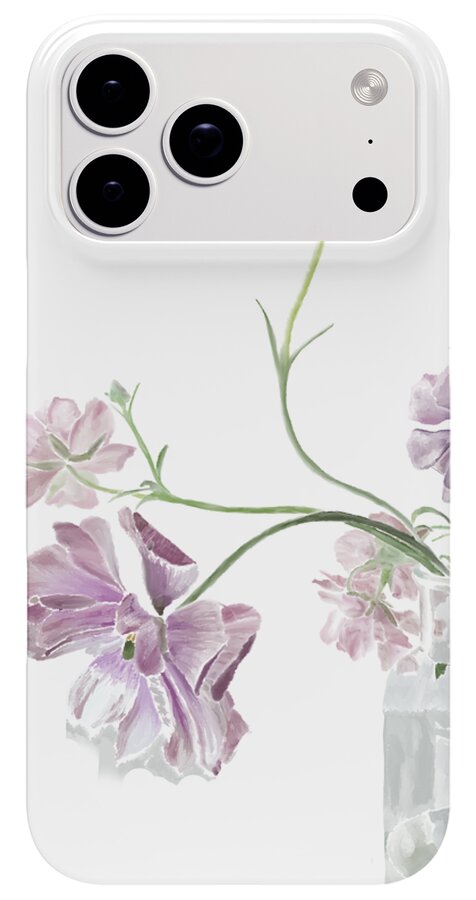 Purple Sweet Peas - Phone Case