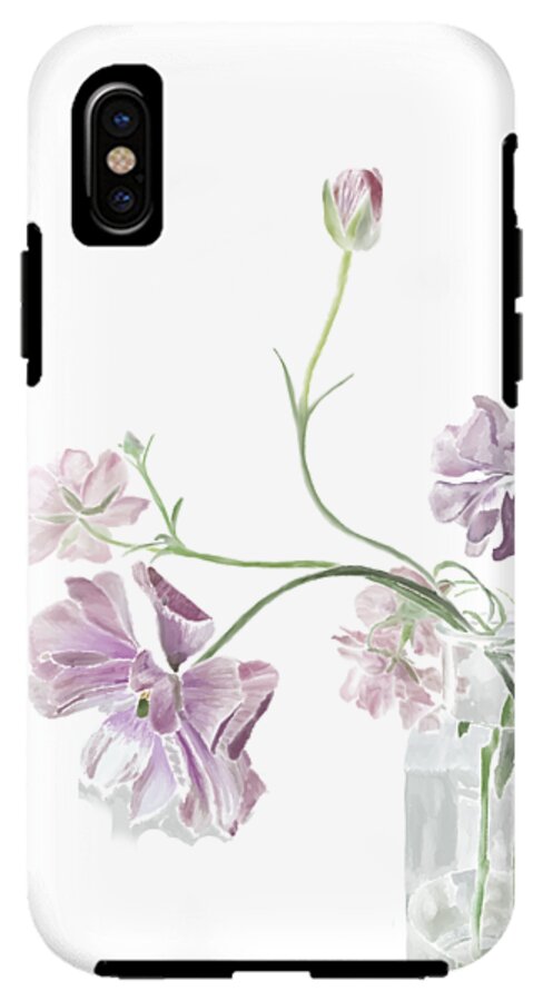 Purple Sweet Peas - Phone Case