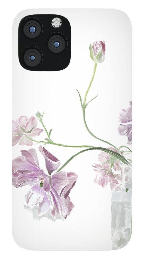 Purple Sweet Peas - Phone Case