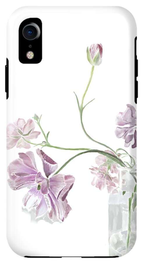 Purple Sweet Peas - Phone Case