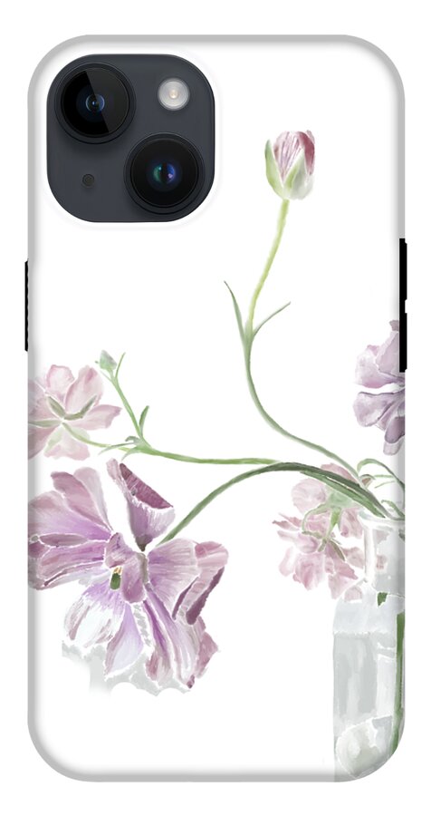 Purple Sweet Peas - Phone Case