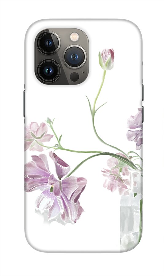 Purple Sweet Peas - Phone Case
