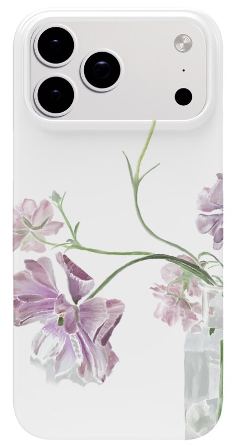 Purple Sweet Peas - Phone Case