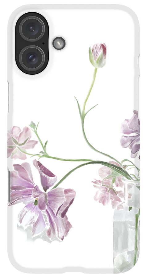 Purple Sweet Peas - Phone Case